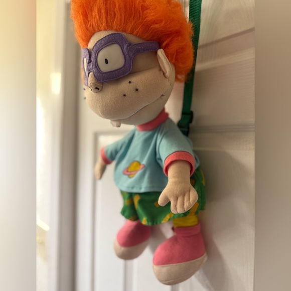 Rugrats Chuckie Plush Toy Doll Backpack 1998 Nickelodeon Viacom - Picture 4 of 6